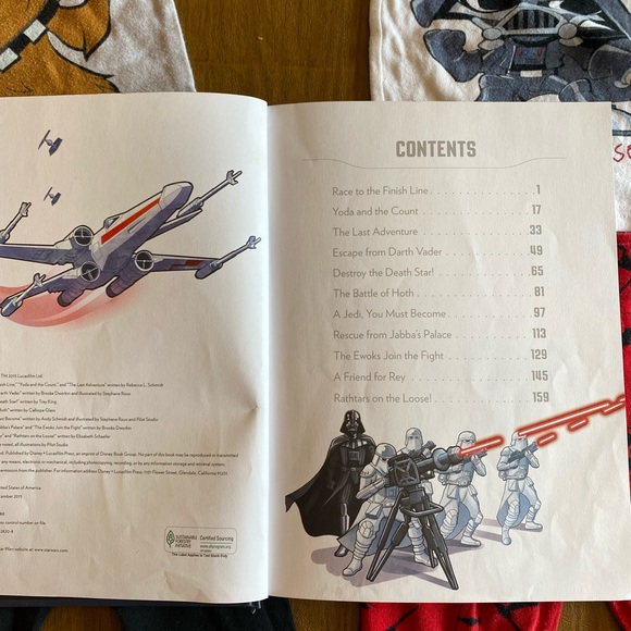Star Wars PJ Sets and Book - Picture 11 of 13